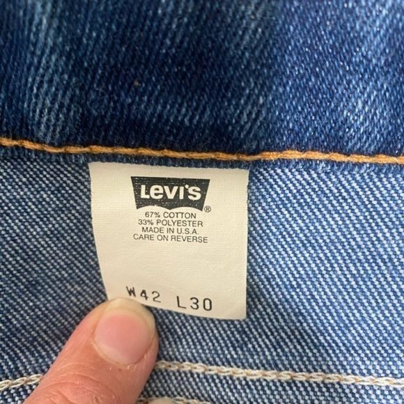 Levi’s vintage men’s brown tab elastic waist USA 80s waist 40” length 29.5” - Picture 8 of 14